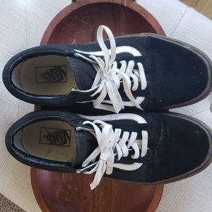 VANS Off The Wall Old Skool Skate Shoes- Mens 10.5 women's size 12